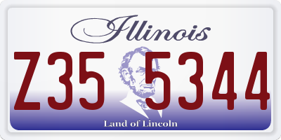 IL license plate Z355344