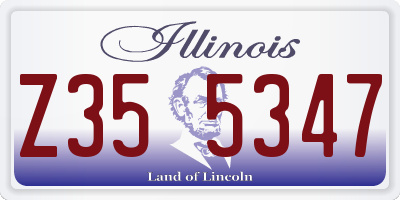 IL license plate Z355347