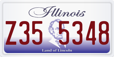 IL license plate Z355348