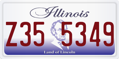 IL license plate Z355349