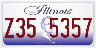 IL license plate Z355357