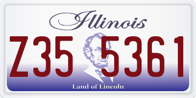 IL license plate Z355361