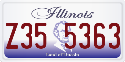 IL license plate Z355363