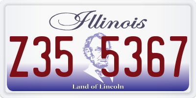 IL license plate Z355367