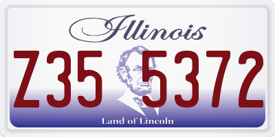 IL license plate Z355372