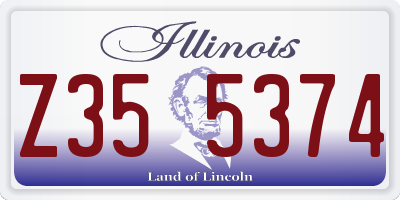 IL license plate Z355374