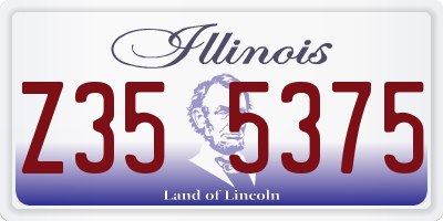 IL license plate Z355375