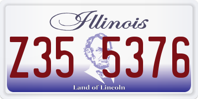 IL license plate Z355376