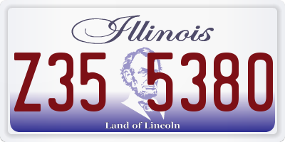 IL license plate Z355380