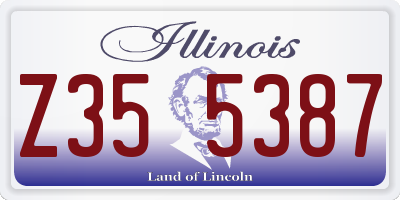 IL license plate Z355387