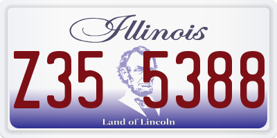 IL license plate Z355388