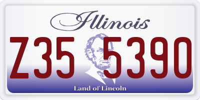 IL license plate Z355390
