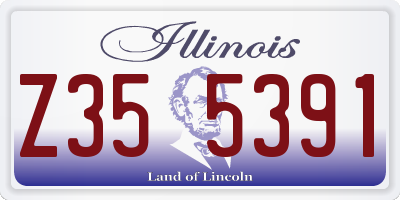 IL license plate Z355391
