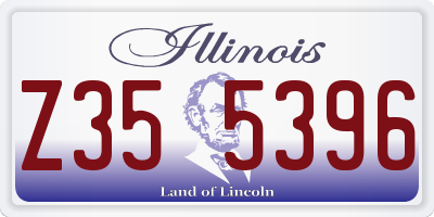IL license plate Z355396