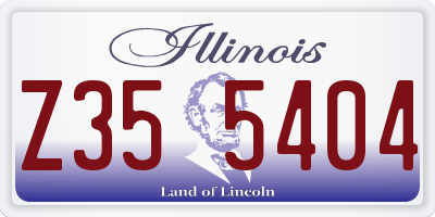 IL license plate Z355404