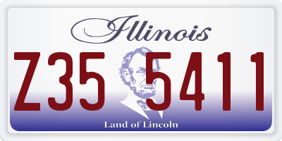 IL license plate Z355411