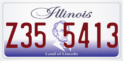 IL license plate Z355413