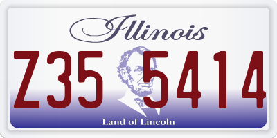 IL license plate Z355414