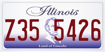 IL license plate Z355426