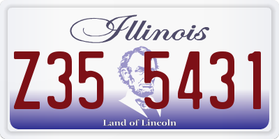 IL license plate Z355431