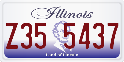 IL license plate Z355437
