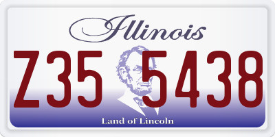 IL license plate Z355438