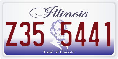 IL license plate Z355441