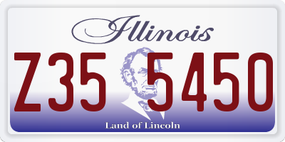 IL license plate Z355450