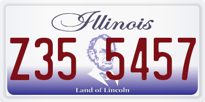 IL license plate Z355457