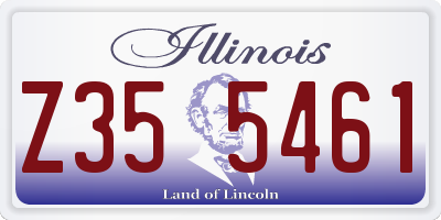 IL license plate Z355461