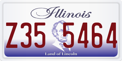 IL license plate Z355464
