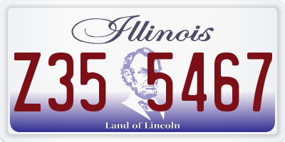 IL license plate Z355467