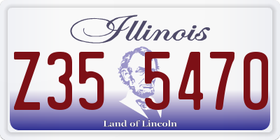 IL license plate Z355470