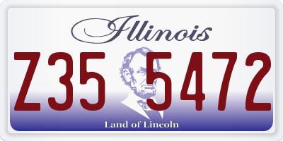 IL license plate Z355472