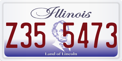 IL license plate Z355473