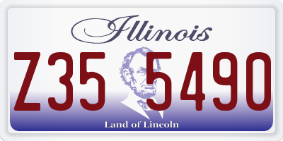 IL license plate Z355490