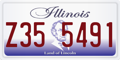 IL license plate Z355491