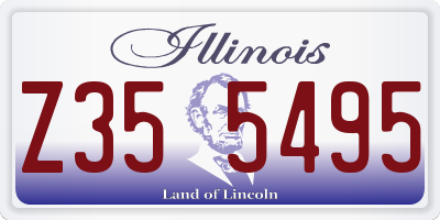 IL license plate Z355495