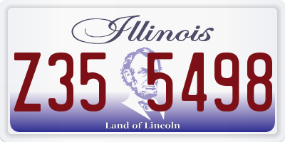 IL license plate Z355498