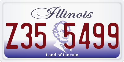 IL license plate Z355499