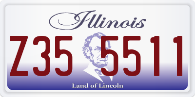 IL license plate Z355511