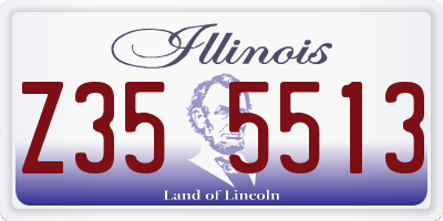 IL license plate Z355513