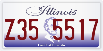 IL license plate Z355517
