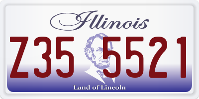 IL license plate Z355521