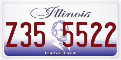 IL license plate Z355522