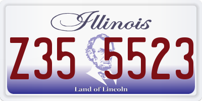 IL license plate Z355523
