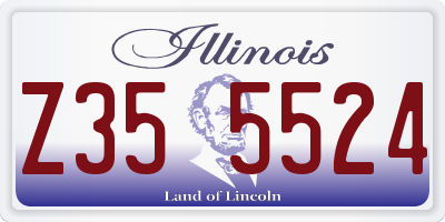 IL license plate Z355524