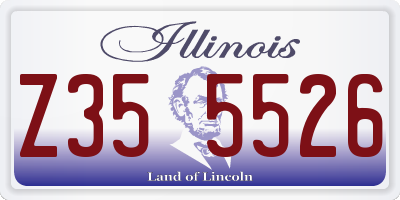 IL license plate Z355526