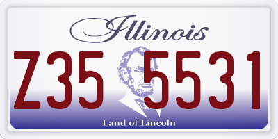 IL license plate Z355531