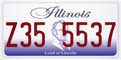 IL license plate Z355537